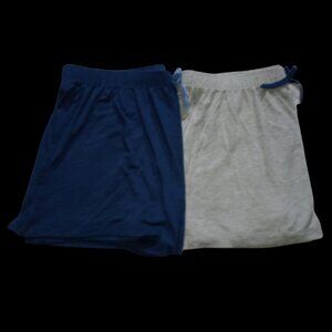2 Item Bundle Jane & Bleecker Sleep Shorts Dark Blue/ Gray S-M